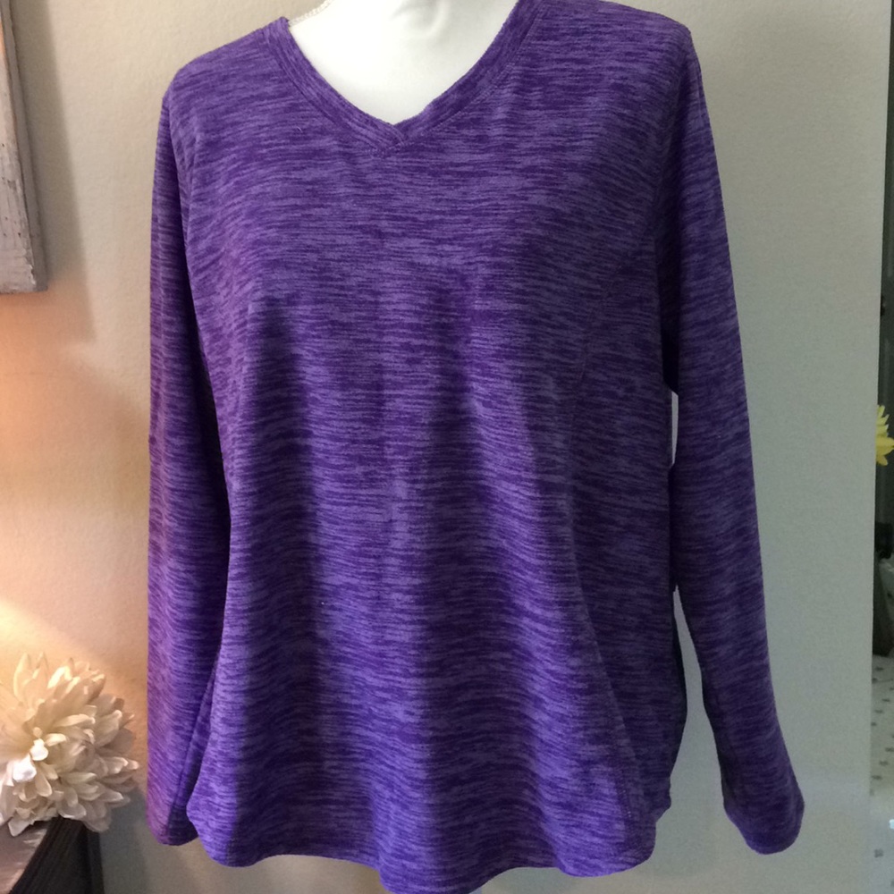 Long Sleeve Soft Comfy Purple Shirt New Petite PXL